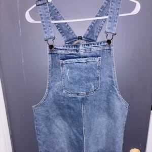 Jean overalls (skirt)